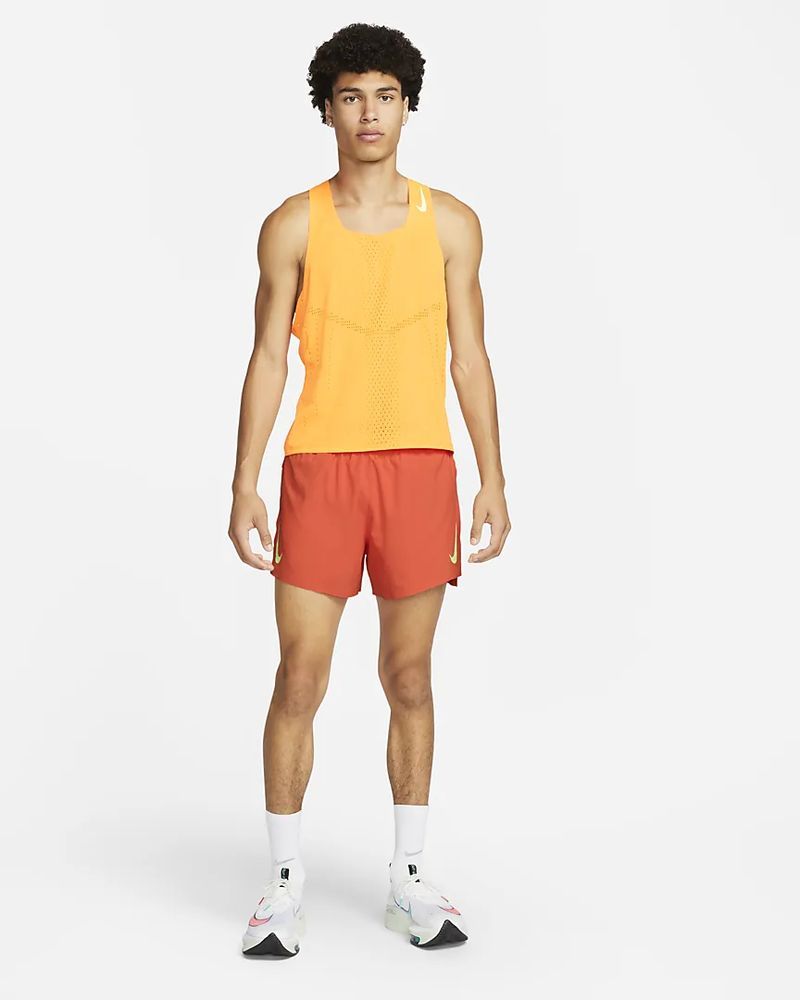 Short de running Nike Aeroswift Orange pour homme