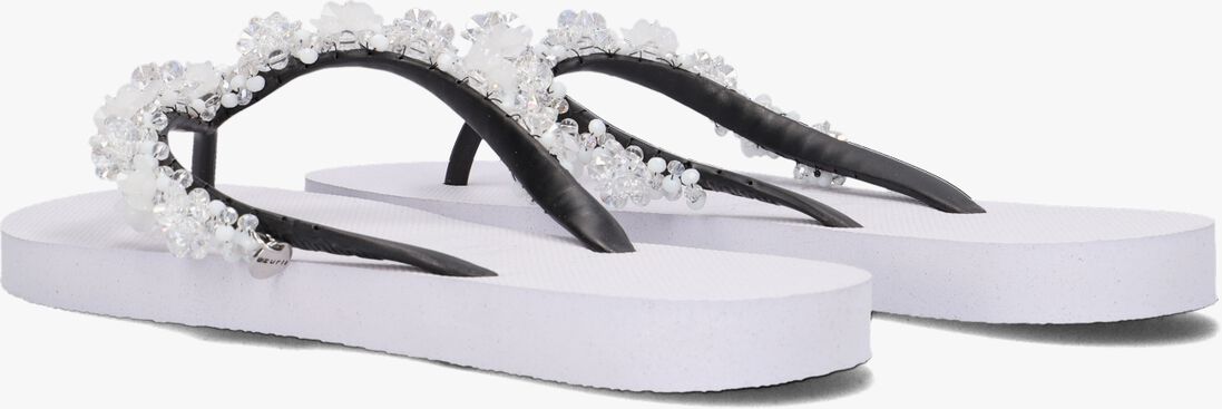 UZURII witte uzurii teenslippers precious bloom white