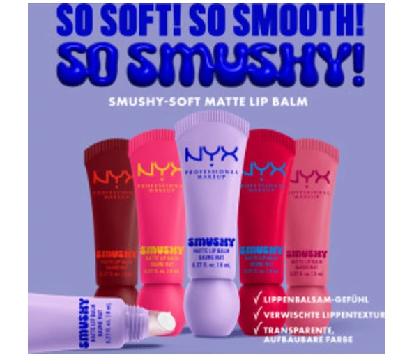 NYX Professional Makeup Smushy Matte Lip Balm LippenbalsamSugar Smush