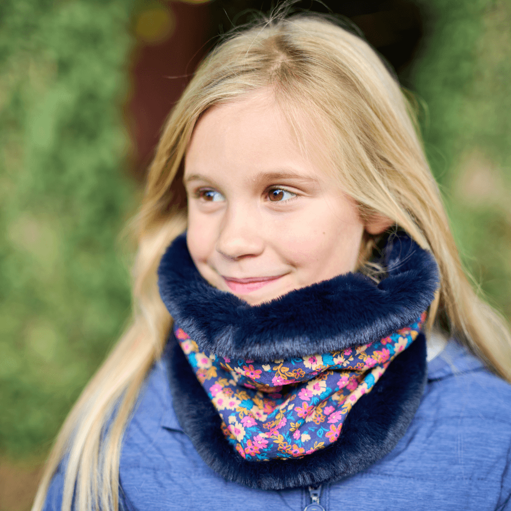 Echarpe Tube Enfant Hippie Fleurie