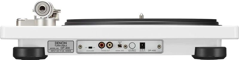 Denon - DP-400 - Platenspeler - Weiss - Riemen aangedreven