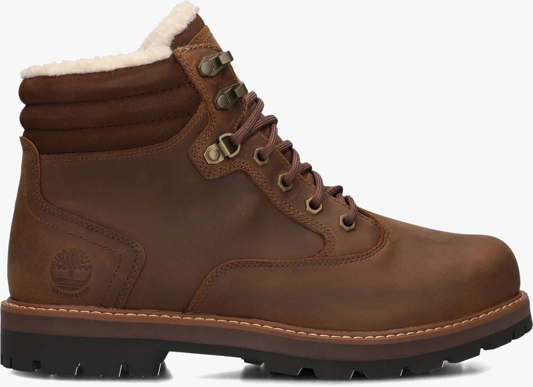 bruine timberland veterboots britton road mid lace up