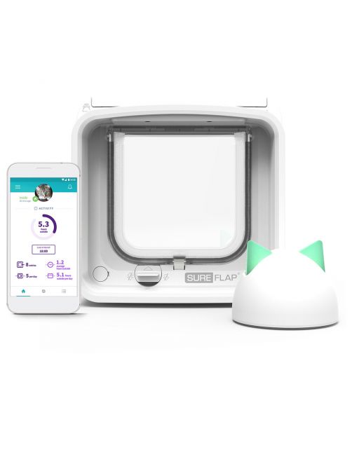 Sureflap Microchip Kattenluik Connect Bundel - Kattenluik - Wit
