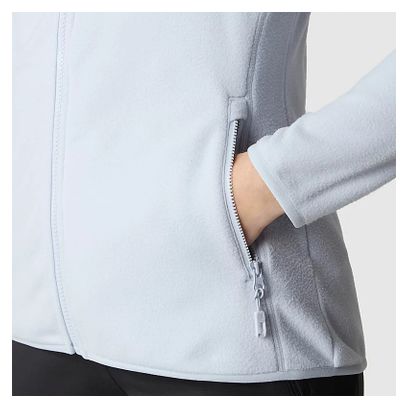 Veste Polaire Femme The North Face 100 Glacier Full Zip Bleu Clair