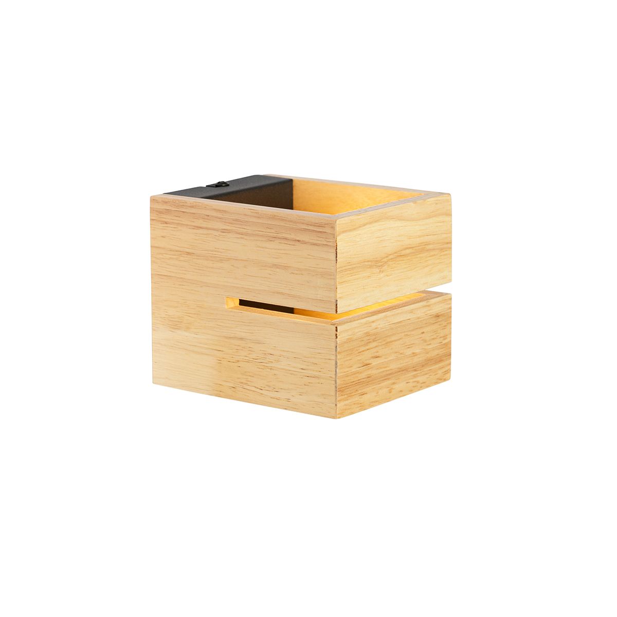 Landelijke wandlamp eiken hout 9,7 cm - Transfer Groove
