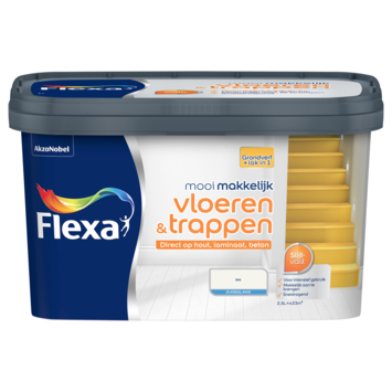 Flexa Mooi Makkelijk vloeren & trappen zijdeglans wit 2,5 liter