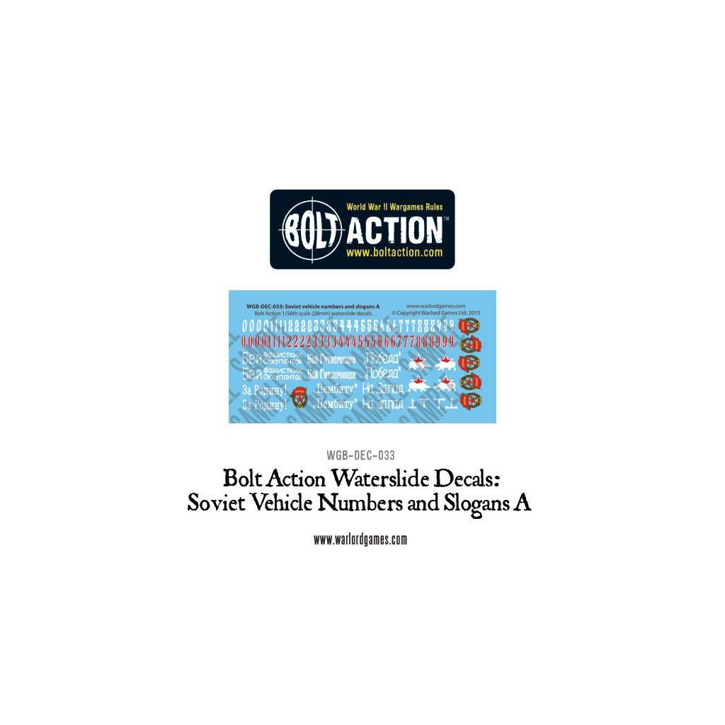 Bolt Action - Soviet Vehicle decals