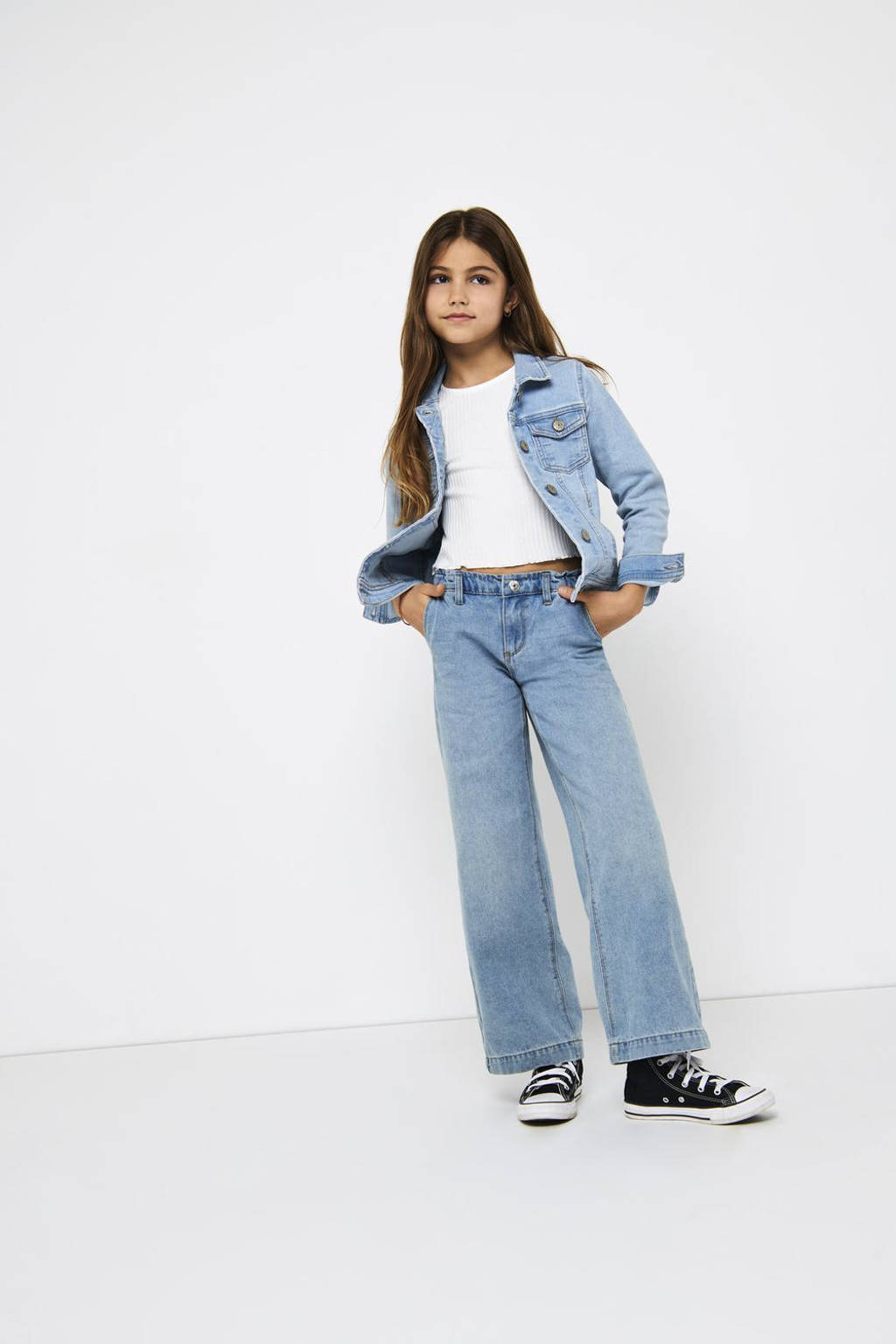 ONLY wide leg jeans KOGCOMET light blue denim