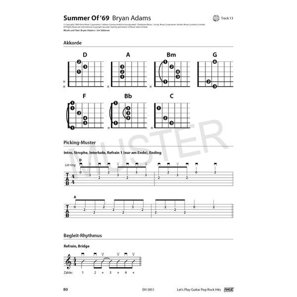 Hage Musikverlag Let's Play Guitar Pop Rock Hit