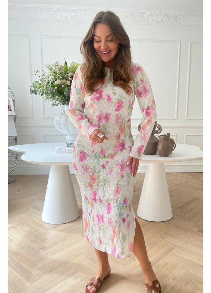 BYIC Odaic Dress pfbp pink flower blush print