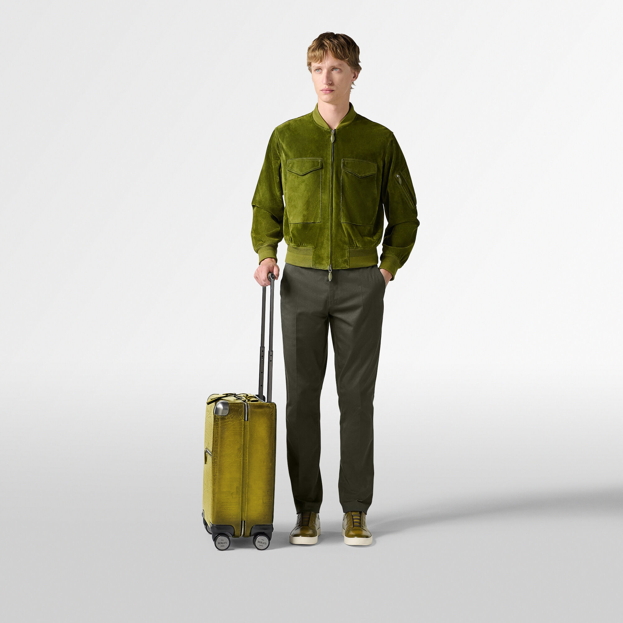 Bagage Roulant Formula 1005 En Cuir Scritto