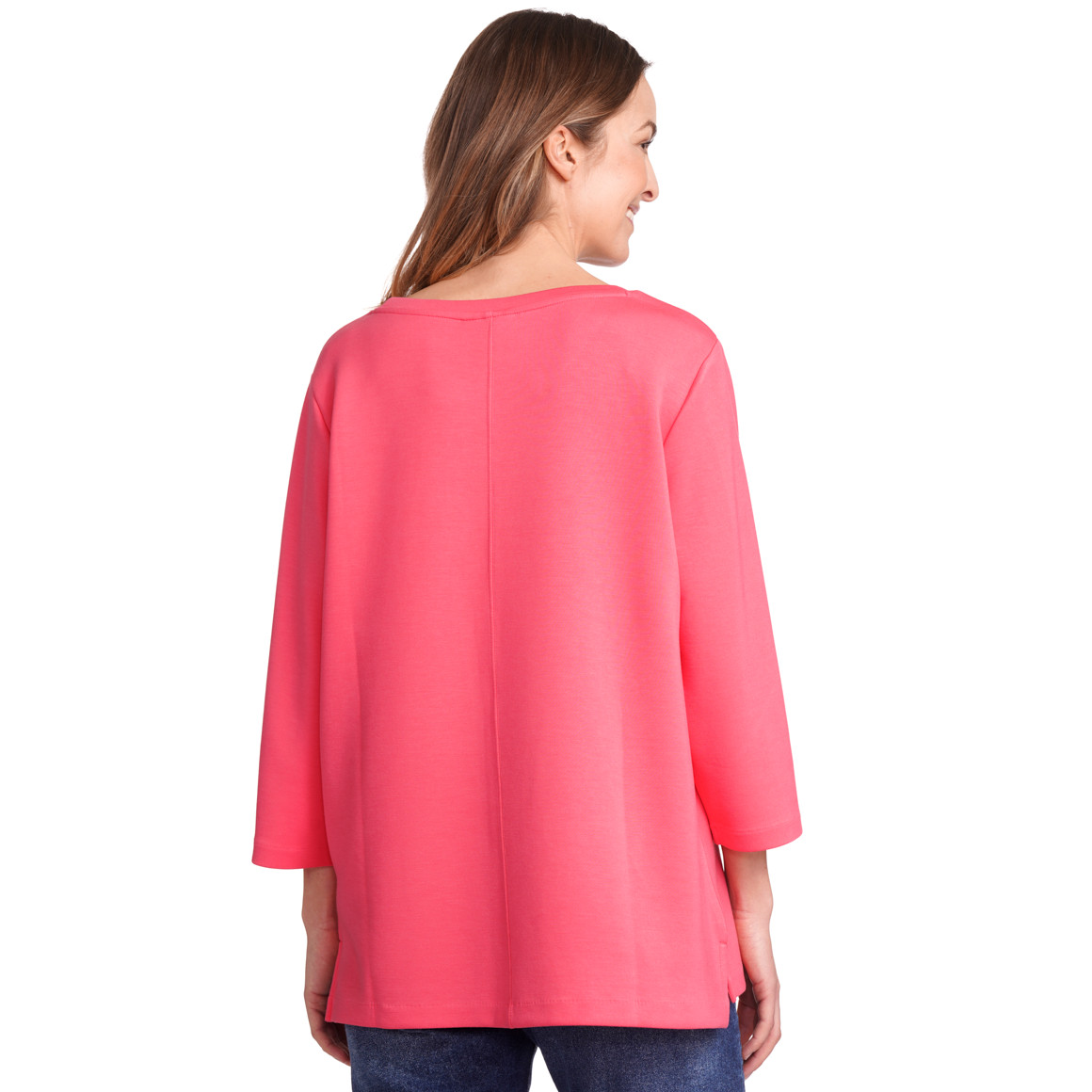 Gina Benotti Damen Sweatshirt mit Modal pink