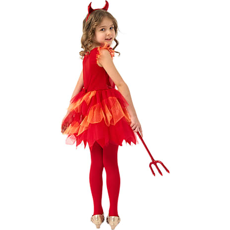 Halloween djævlekjole kostume str. 128