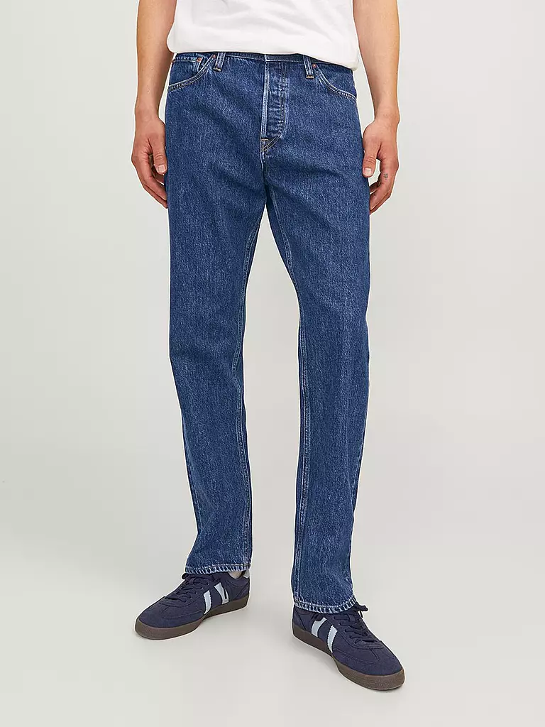 JACK & JONES Jeans Slim Fit JJICHRIS JJORIGINAL  blau
