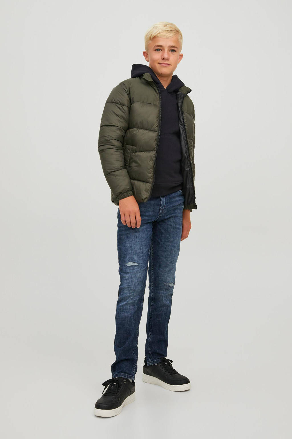 JACK & JONES hoodie JCOCLASSIC zwart
