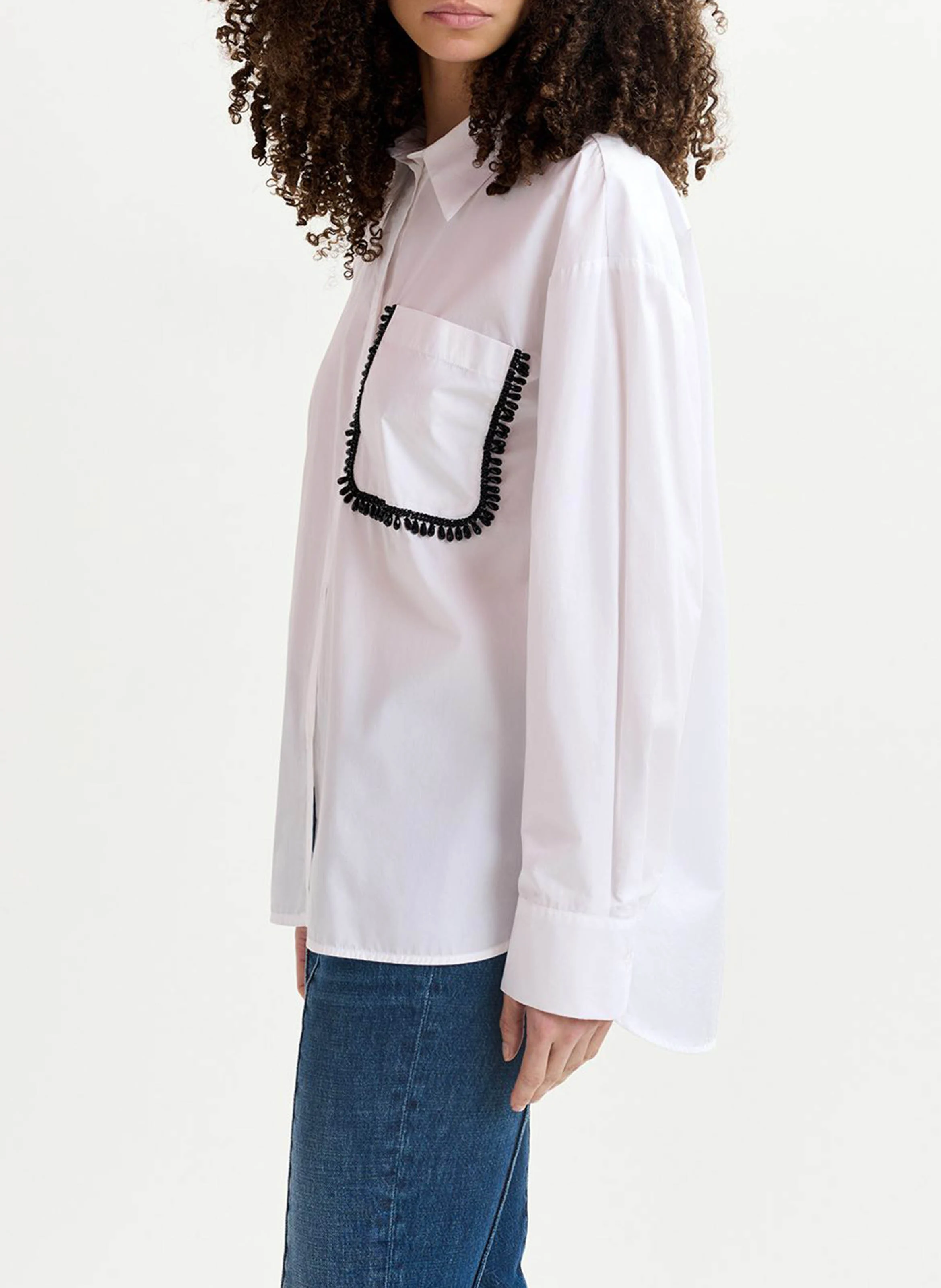 GET - Chemise col classique en coton | Blanc