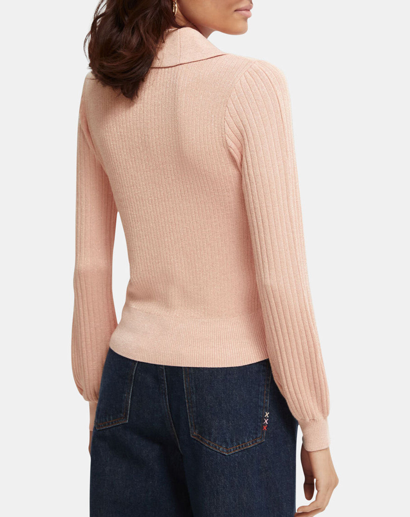 Scotch & Soda Pull Lurex rose