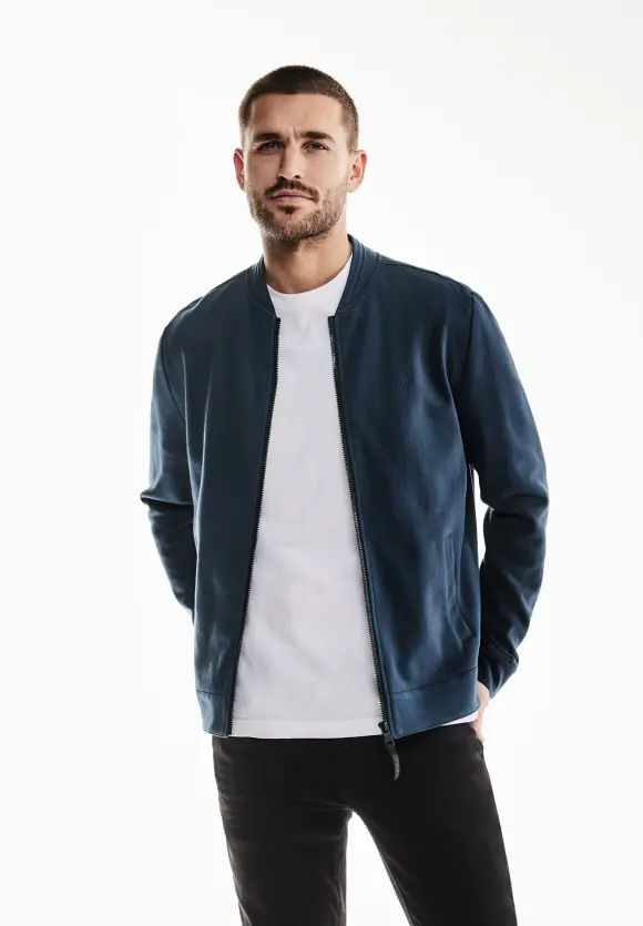 Piqué Blouson - dark dust blue