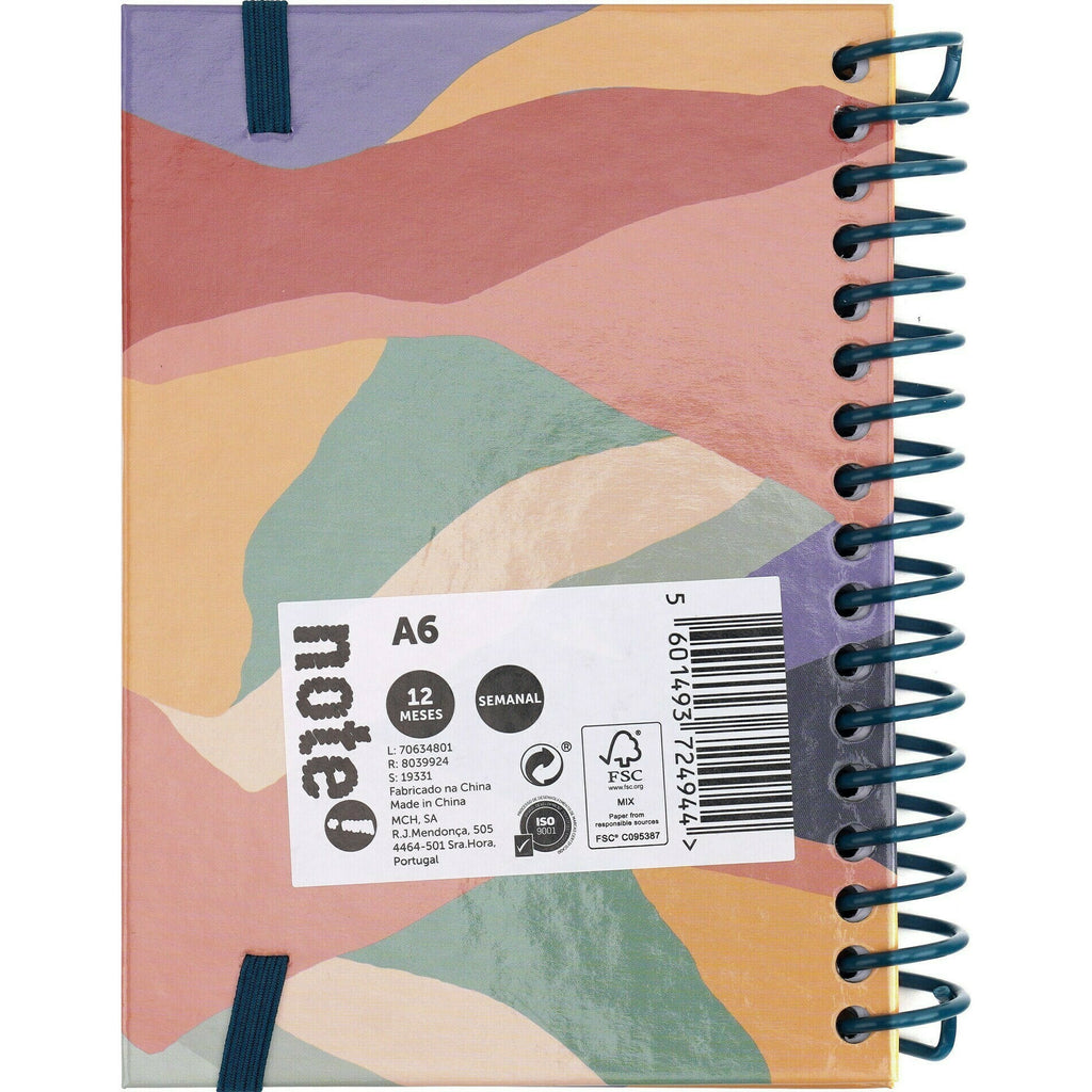 Agenda Esp A6 2025 Semanal Vacay Note!