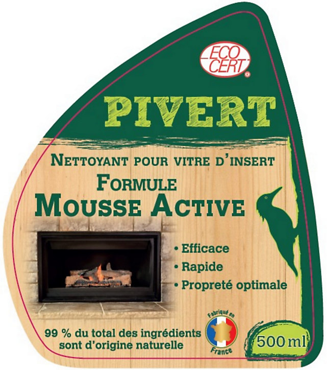 Mousse active Pivert pour vitre d'insert 500 ml