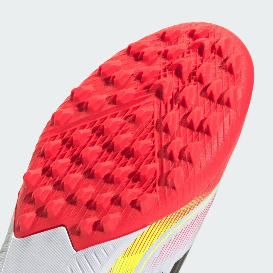 adidas F50 League Laceless TF Pure Victory - Blanc/Noir/Jaune Enfant