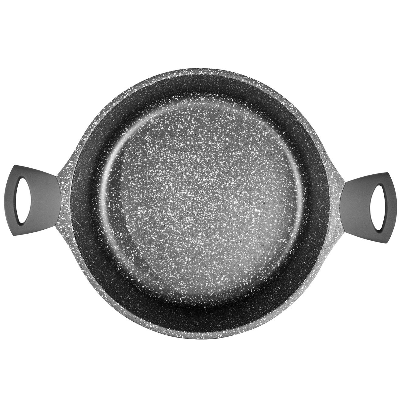 Kitchencook Faitout fonte d'aluminium induction effet pierre icone ft28tfi gris