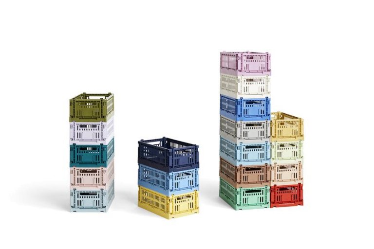 Hay Colour Crate krat RE opbergbak M Powder