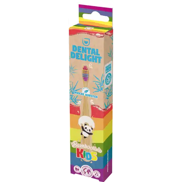 Kids Bambuszahnbürste Bamboolino Rainbow