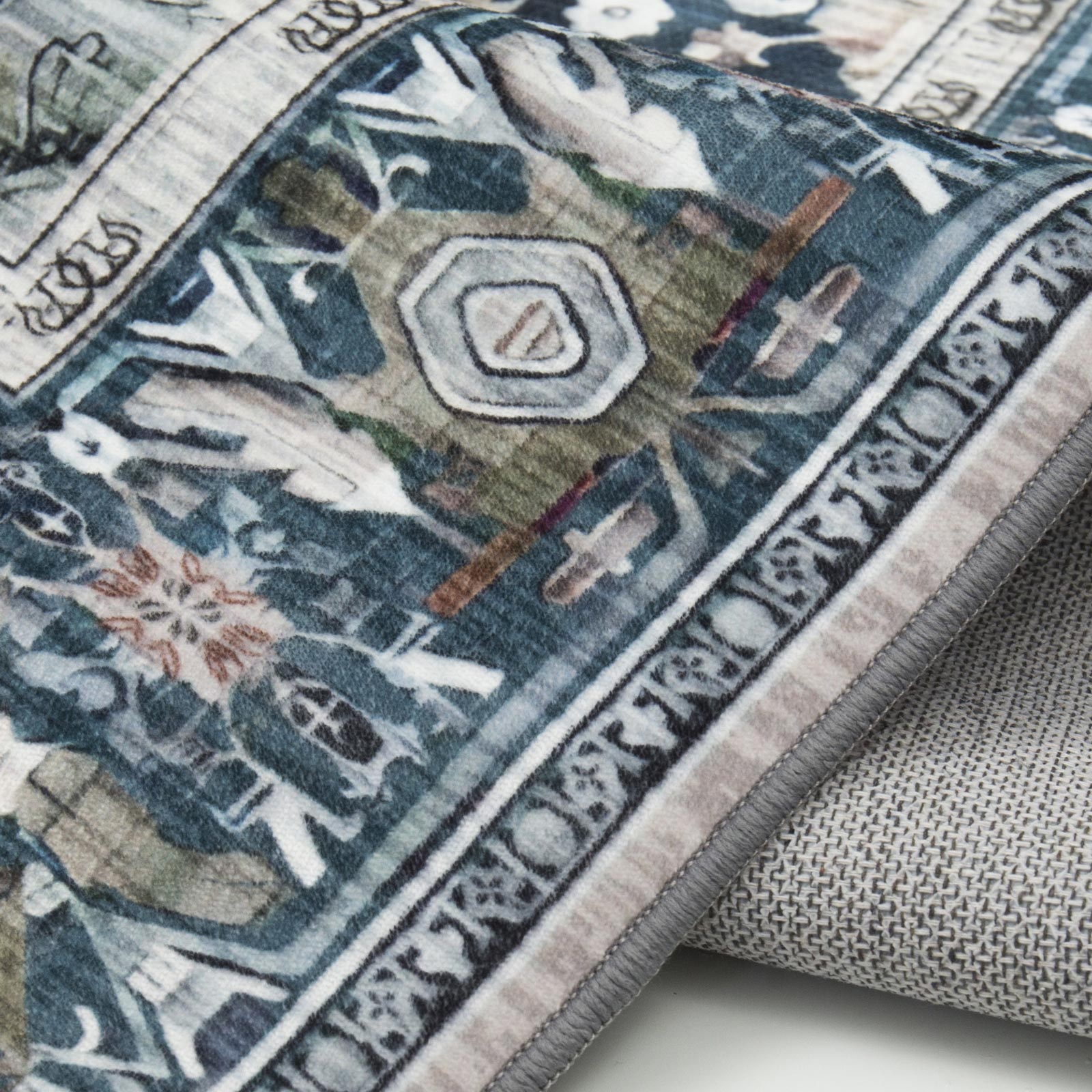 Orient-Teppich - blau - 120x160 cm
