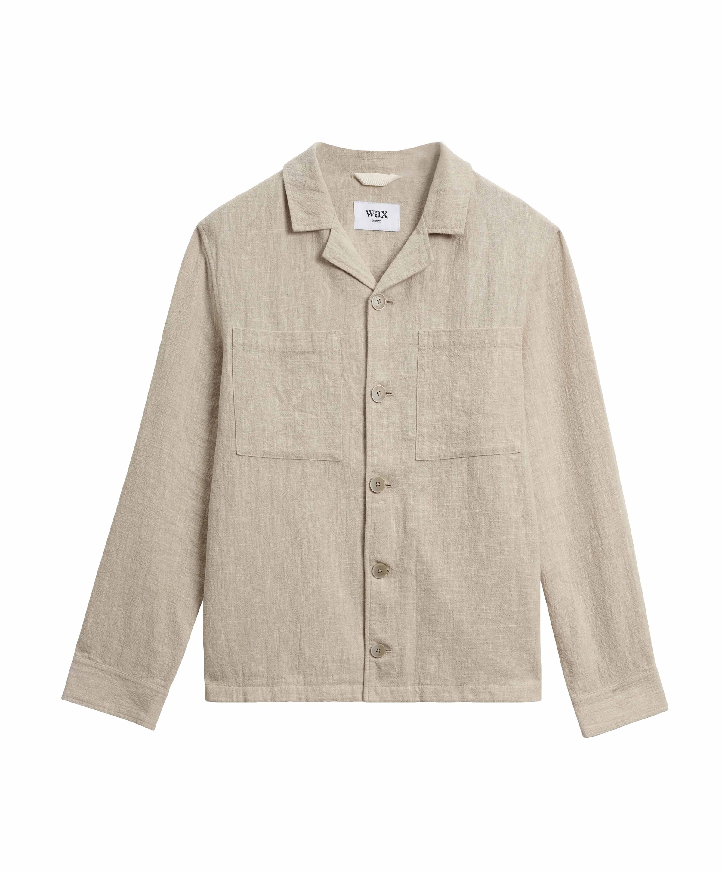 Wax London Heren overshirt beige