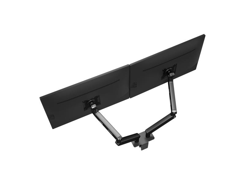 AOC Tischhalterung AM420B Dual bis 9 kg – Schwarz Ergonomische Tischhalterung für zwei Monitore bis 34