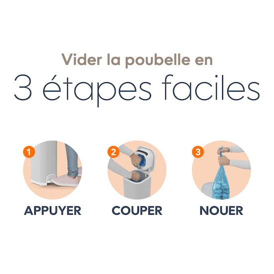 Poubelle à couches select   Gris        de               Diaper Genie