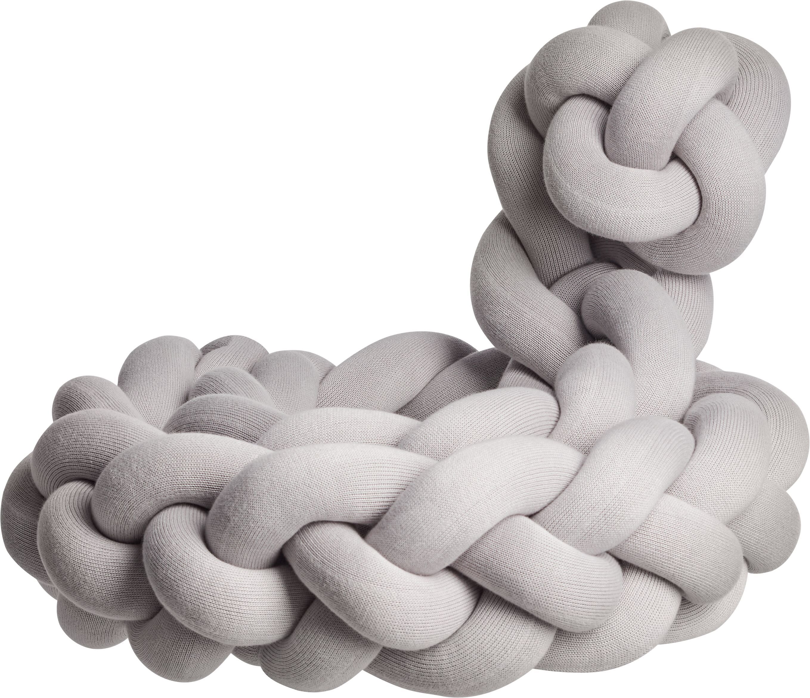 MATIS Bettschlange - Grau / B: 15.0 cm x H: 225.0 cm