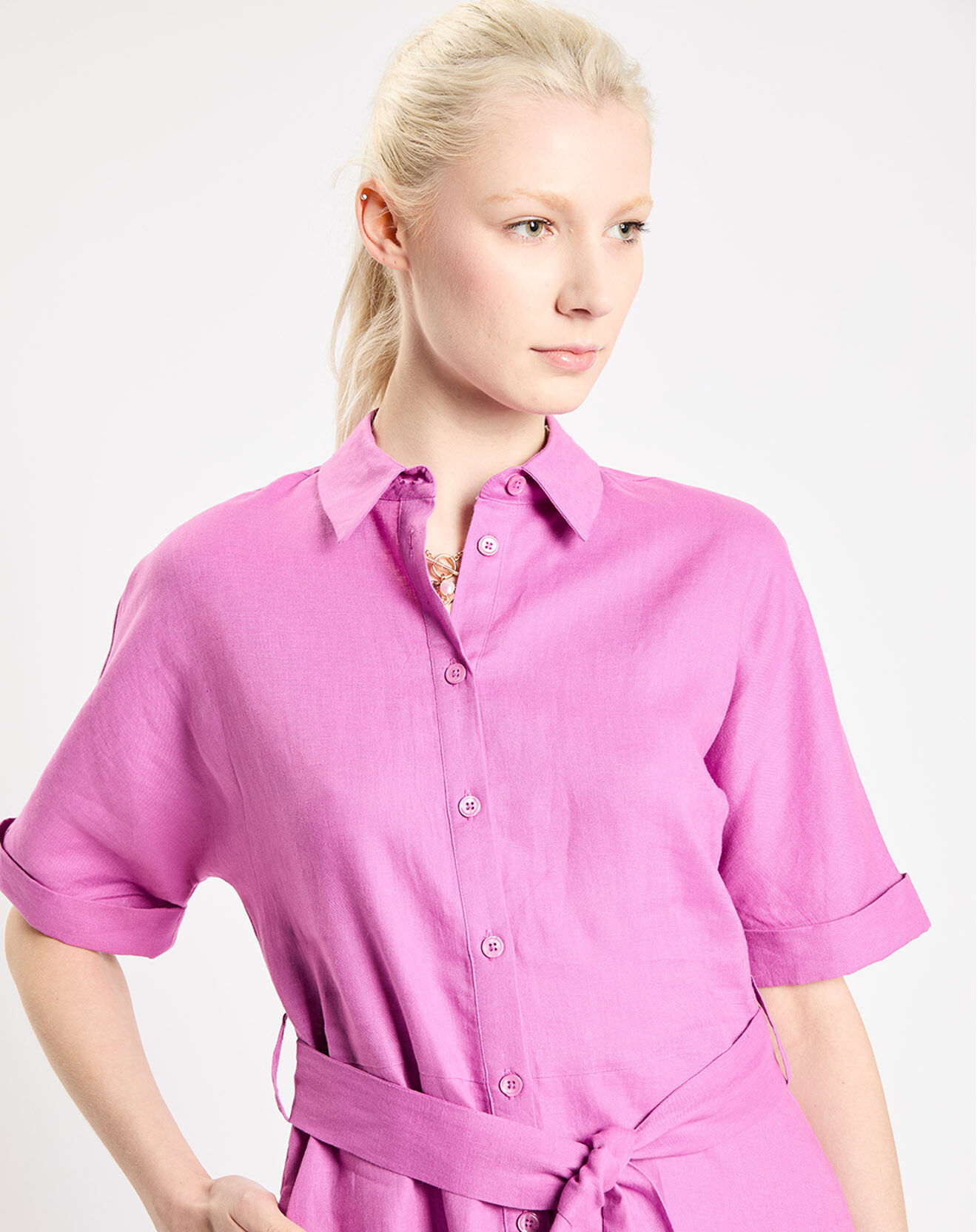 Jodhpur Robe 100% Lin Ankor rose