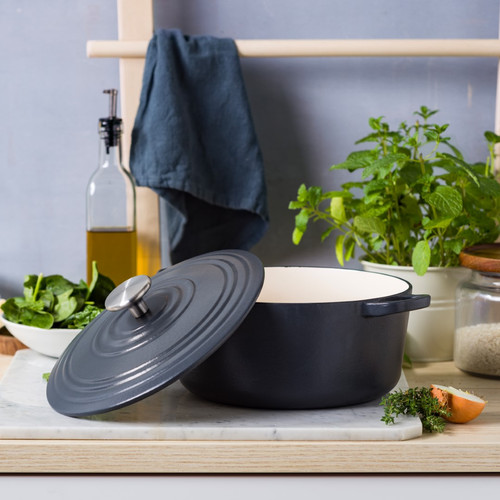 BK BOUR CastIron Braadpan 24 cm Earl Grey