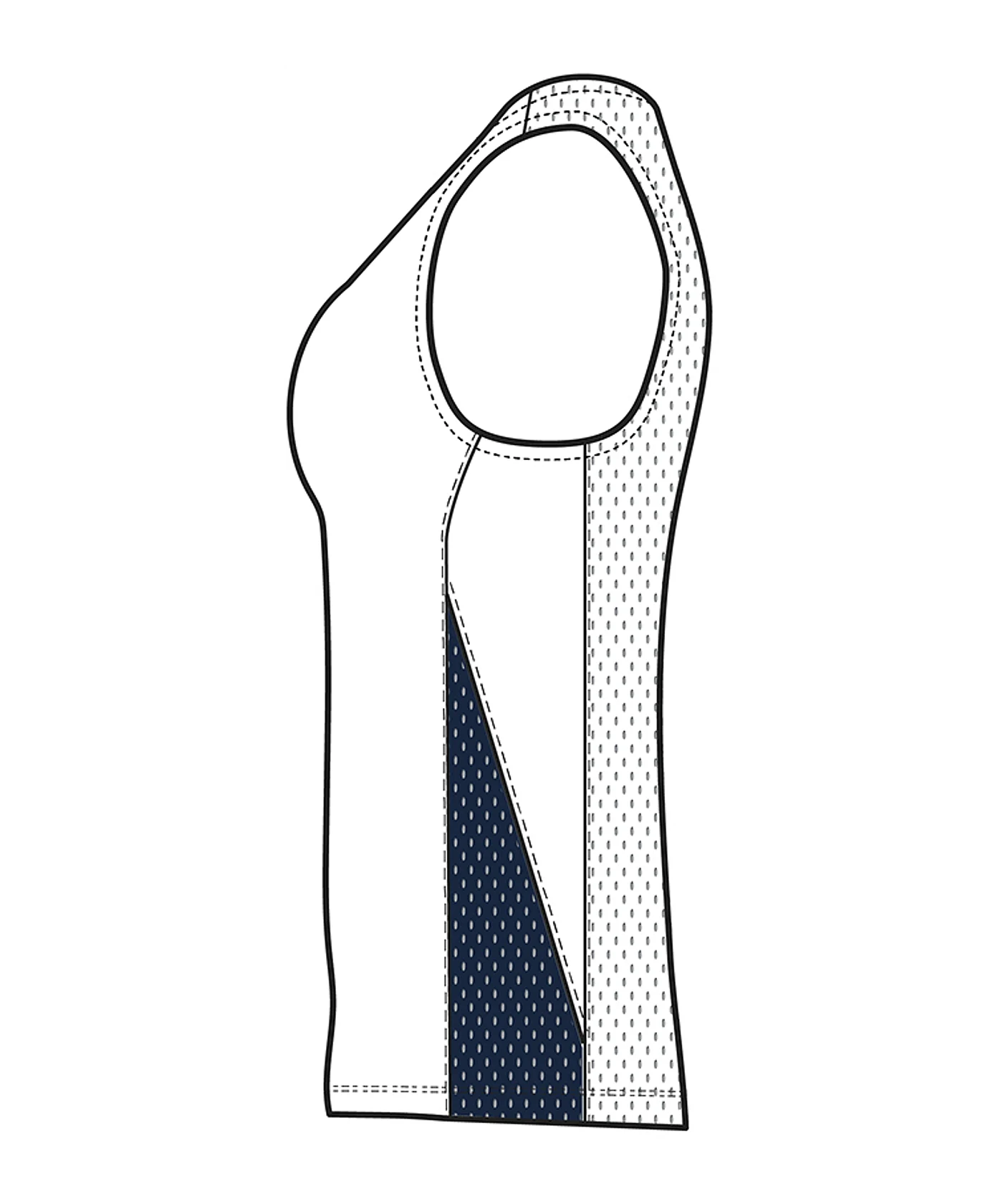 Nike Team Basketball Stock Trikot Damen Weiss F101
