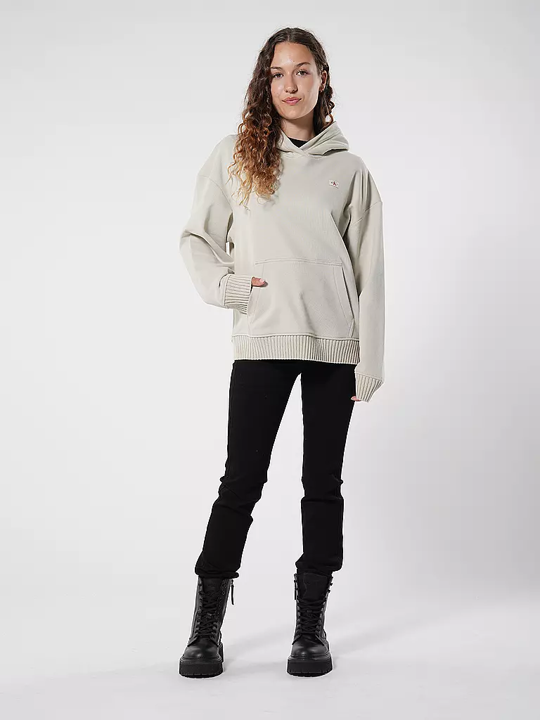 CALVIN KLEIN JEANS Kapuzensweater - Hoodie beige
