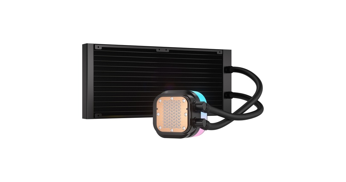 CorsairiCUE LINK TITAN 280 RX RGB waterkoeling  (Zwart, 4-pins PWM fan-connector)