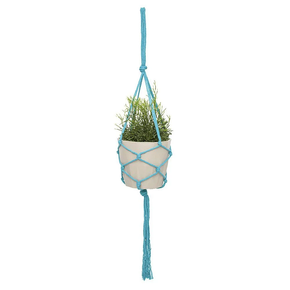 Suspension pour plantes en macramé