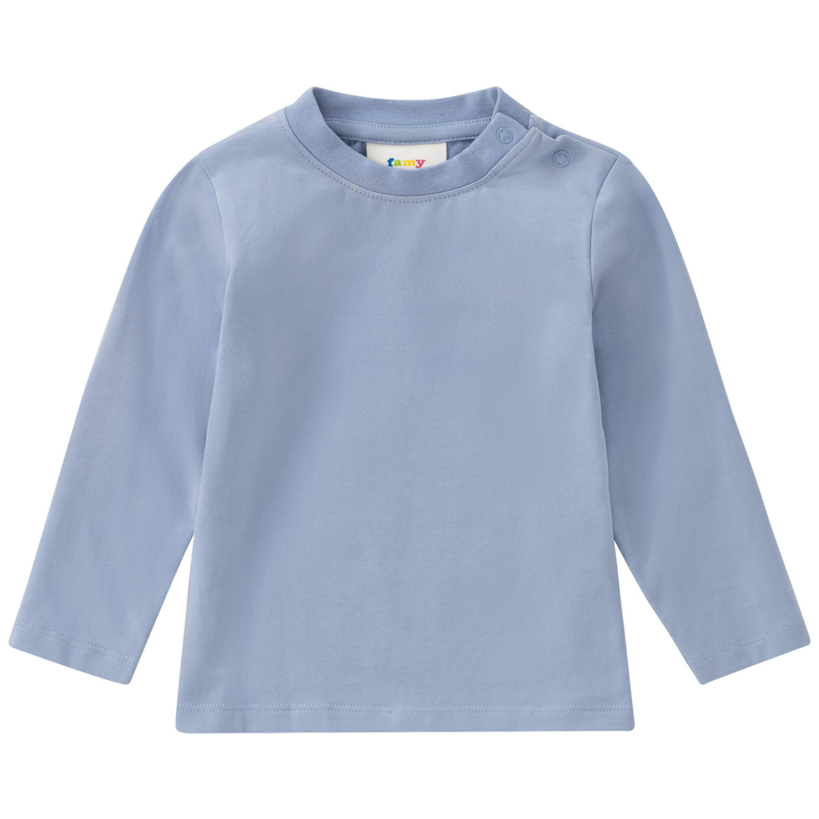 Famy 3 Baby Langarmshirts weiss / hellblau / grün