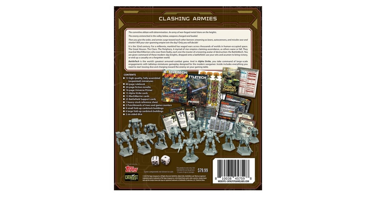 European Player NetworkBattleTech: Alpha Strike Box Set Bordspel  (Engels, 1 - 2 spelers, 120 minuten, Vanaf 12 jaar)