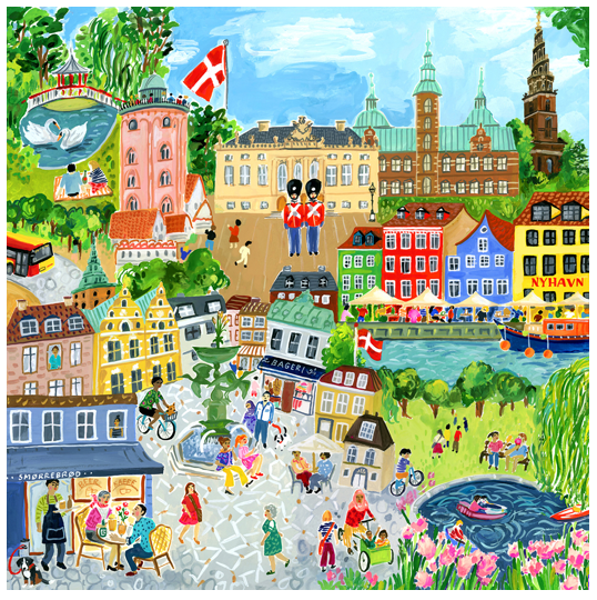 eeBoo - Puslespil - København, 1000 brikker (EPZTCOP)