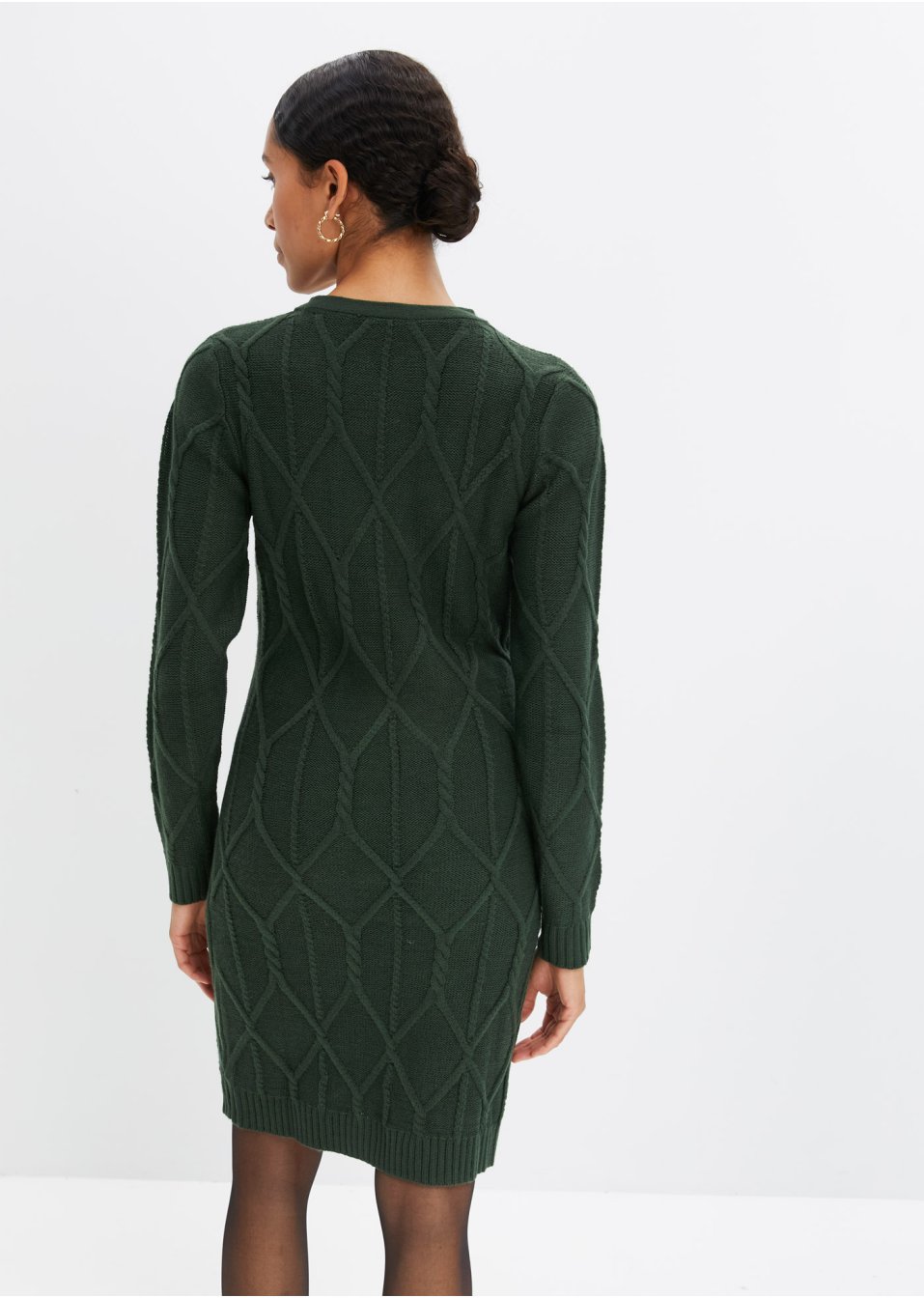 Robe en maille à motif torsadé