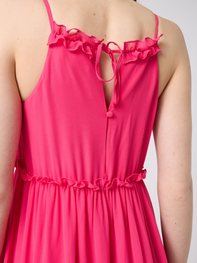 Robe longue à bretelles