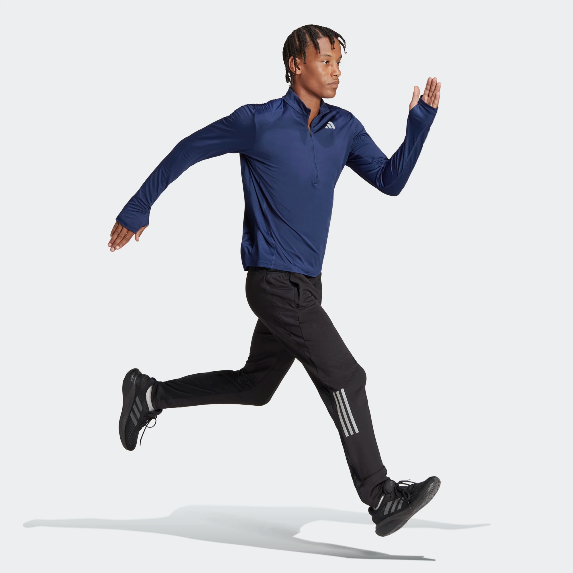 Own The Run Half-Zip Herre Dark Blue