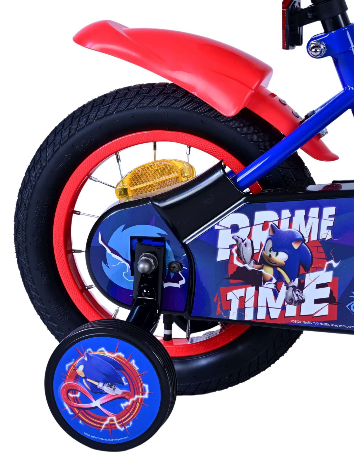 Kinderfahrrad Sonic für Jungen 12 Zoll Kinderrad in Blau Rot Fahrrad