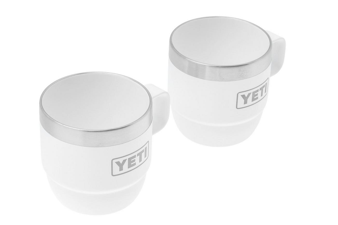 Yeti Rambler Stackable Mugs 6oz, White, stapelbare thermosmokken, 177 ml