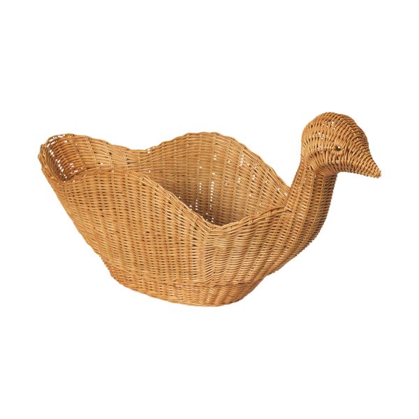 Ferm Living Gevlochten Opbergmand Vogel - Natural