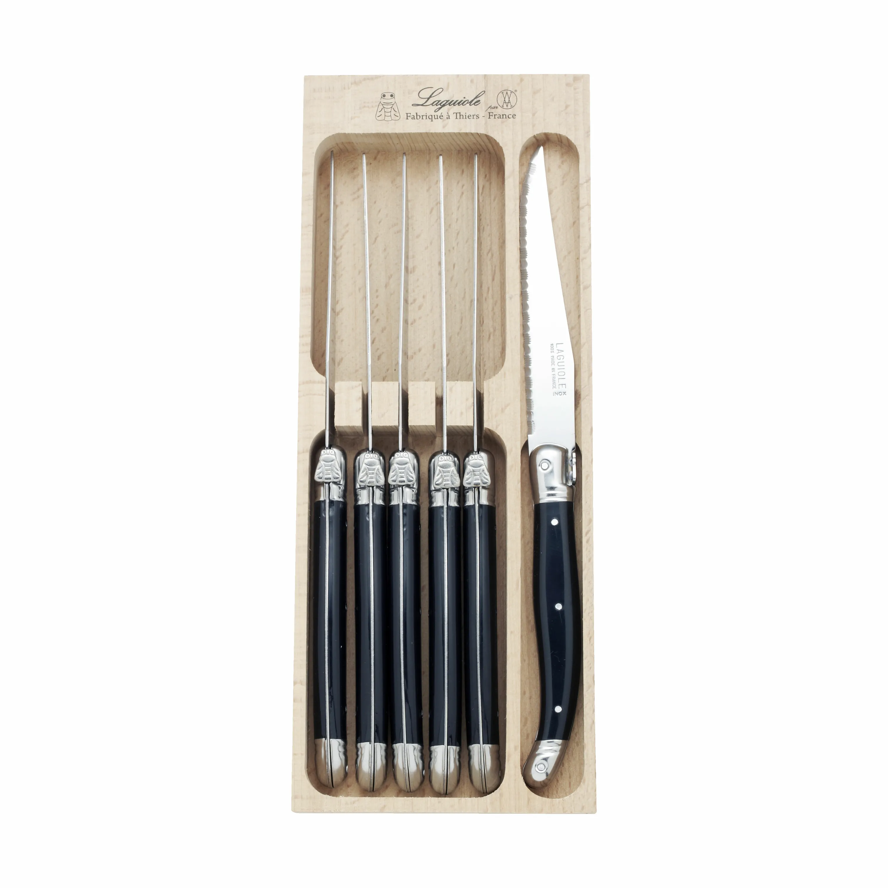 Laguiole Steakkniv Bestiksæt - 6 dele