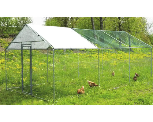 Rits DIY dierenren 3 x 6 x 2,5 m ZI-CR362 voor kippen, pluimvee, konijnen, cavia's